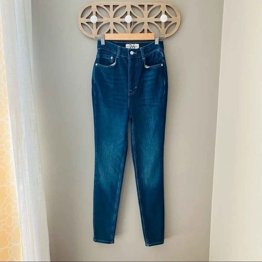 Free People Ultra High Rise Skinny Jeans Sz 26